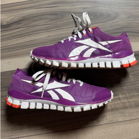 Reebok Shoes - Reebok RealFlex Purple Orange Women's Running Shoes J93858 Size 8